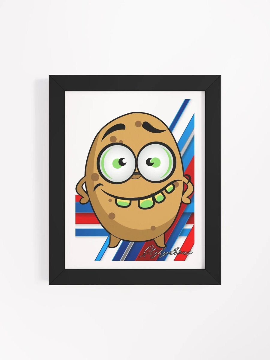 Whimsical Potato Cartoon Framed Poster product image (4)