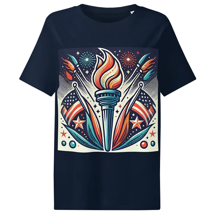 Torch of Liberty Women's Organic Tee product image (1)