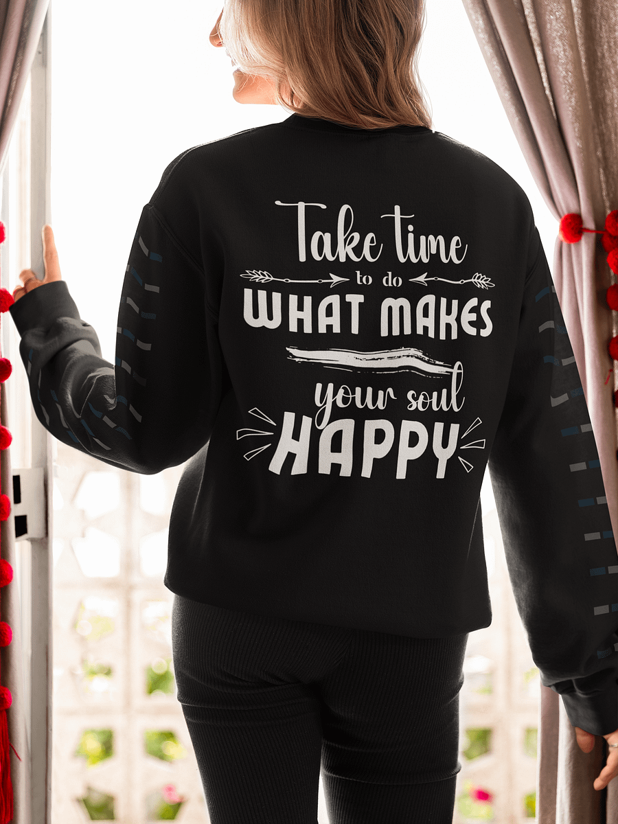 Happy Soul Self-Care Gildan Sweatshirt - Front/Back style. product image (2)