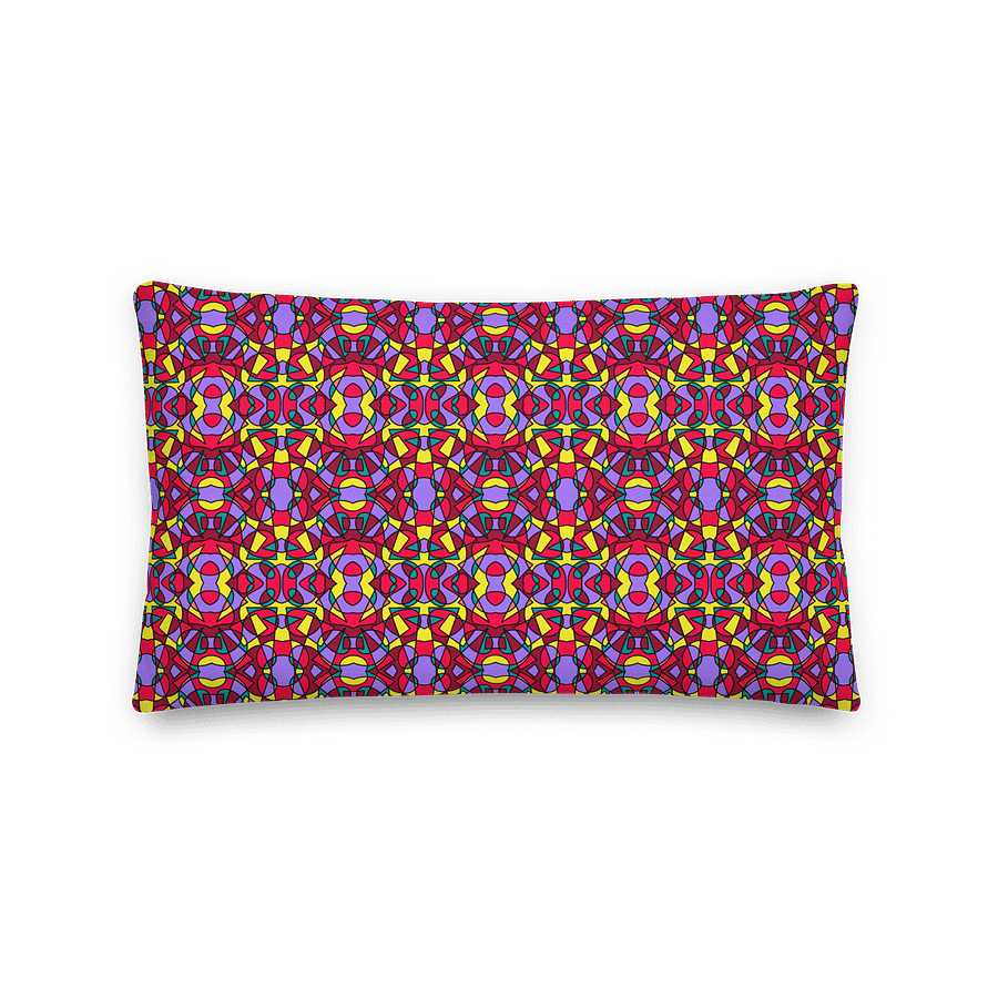 Retro Circus Ticket – Decorative Throw Pillow product image (2)