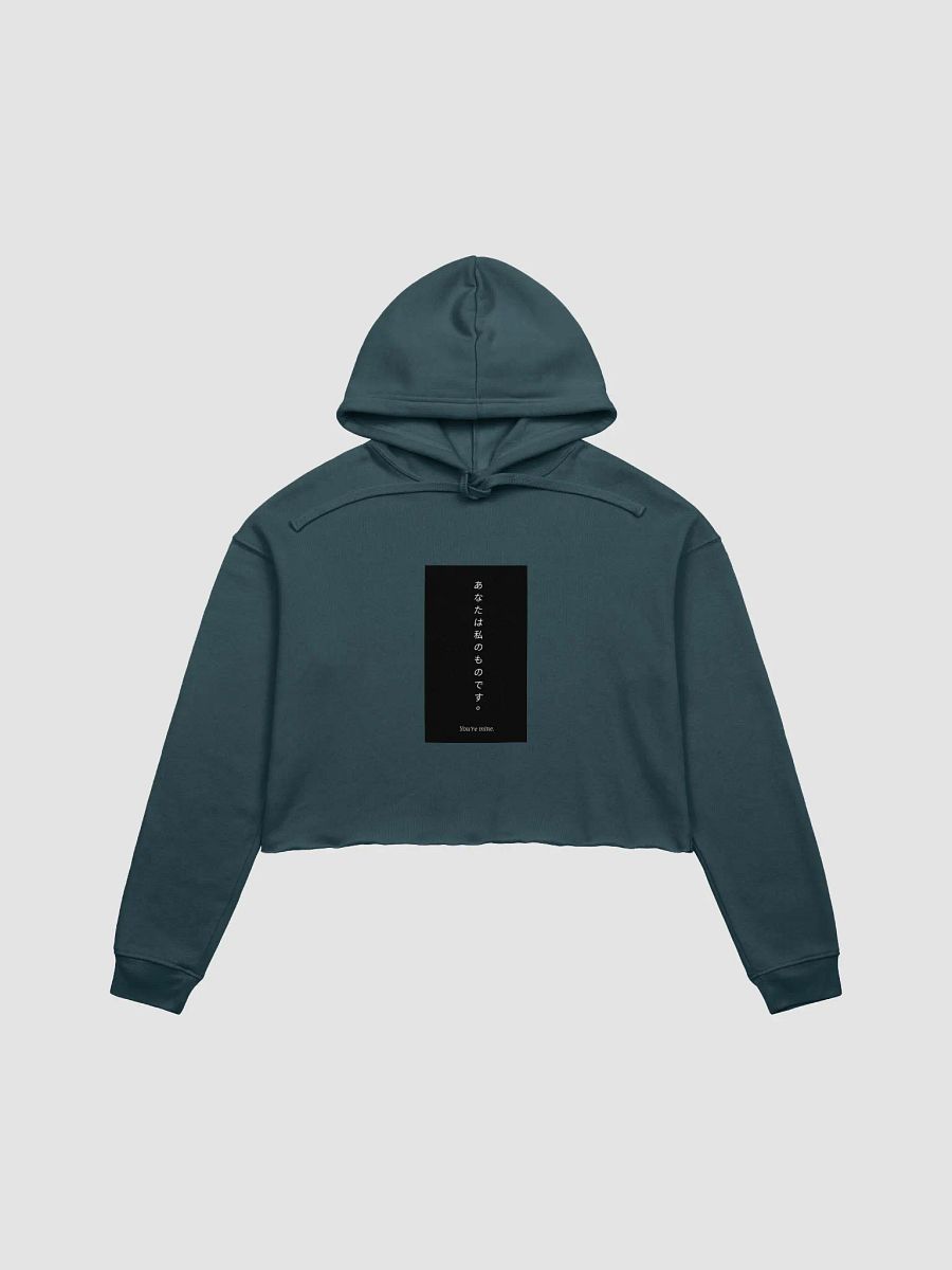 You're Mine Japanese Text Crop Hoodie product image (1)