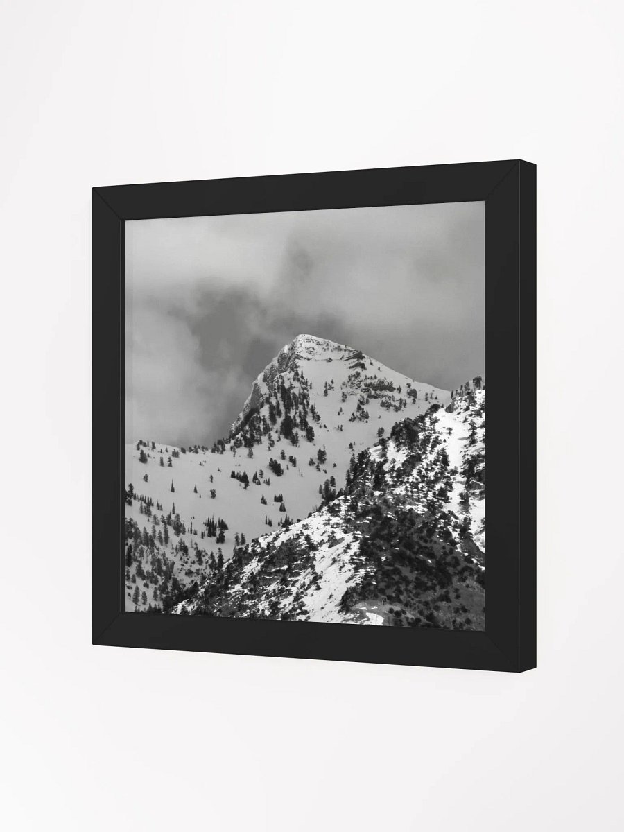 Black & White Framed High-Quality Matte Poster - Cherry Peak product image (2)