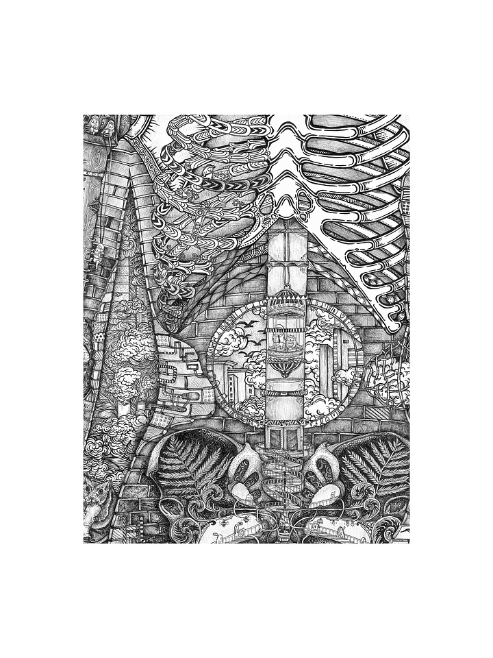 Skeleton - Original Art Print product image (1)