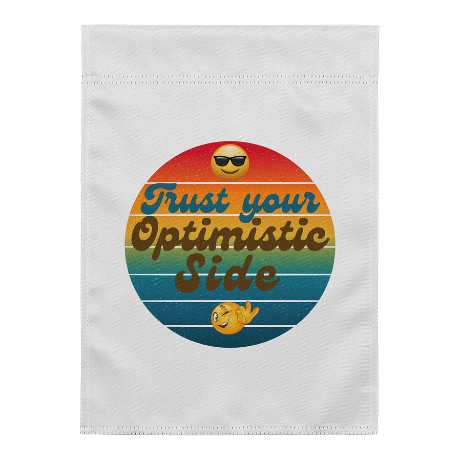 Optimistic Vibes Garden Flag product image (1)