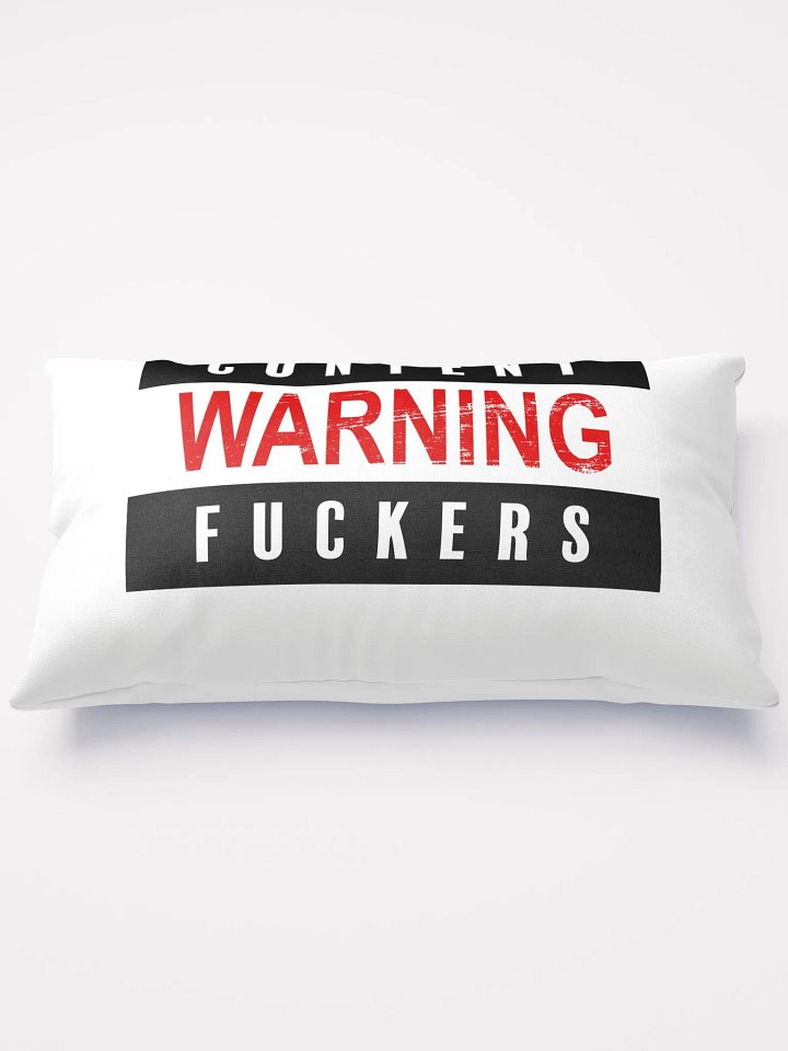 Content Warning Pillow product image (1)