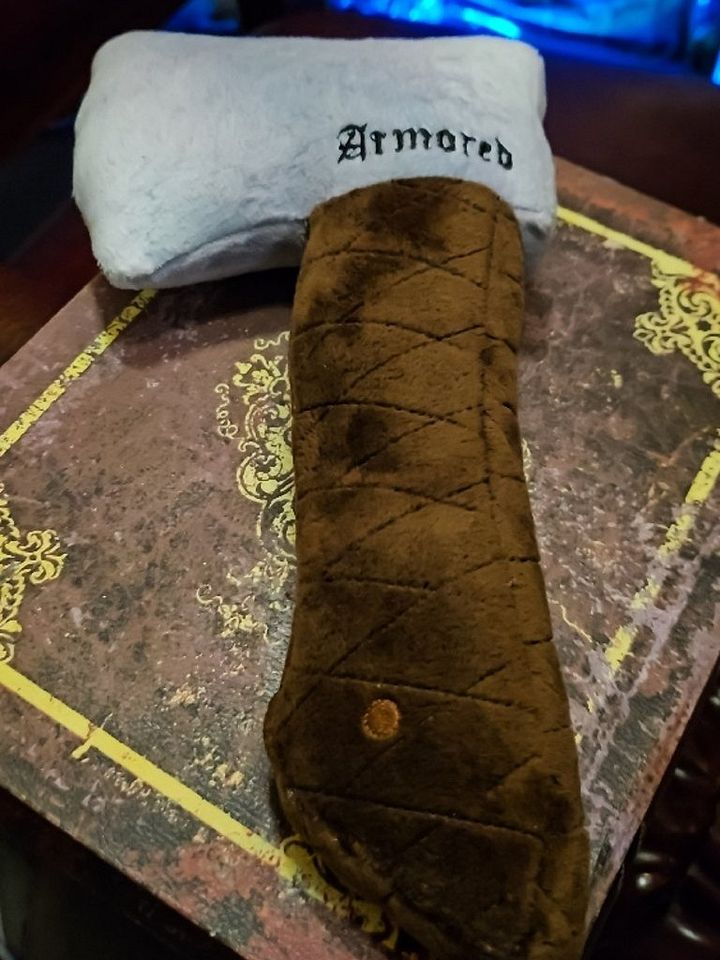 The Armored Kingdom Barkbreaker Axe Squeaky Dog Chew Toy product image (1)