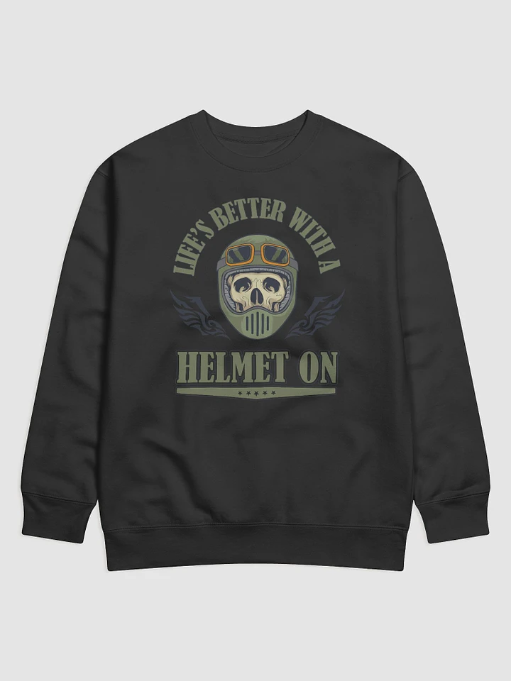Skull Rider Helmet Safety Premium Sweatshirt product image (1)