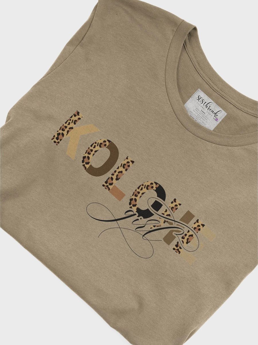 Kolohe Girl T-Shirt; Black with Original Leopard Pattern product image (1)