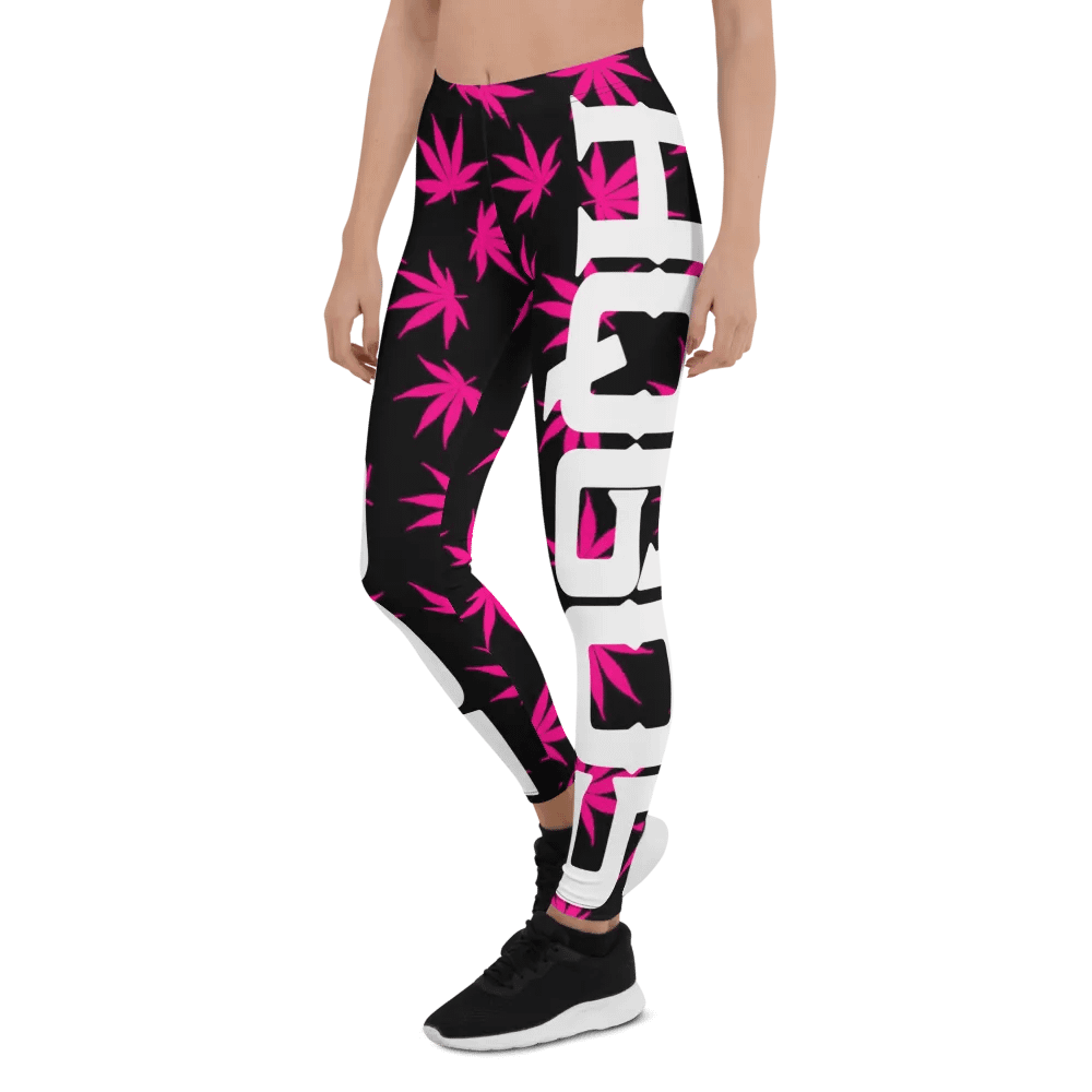 HempQuarters Pink Marijuana Leggings product image (11)