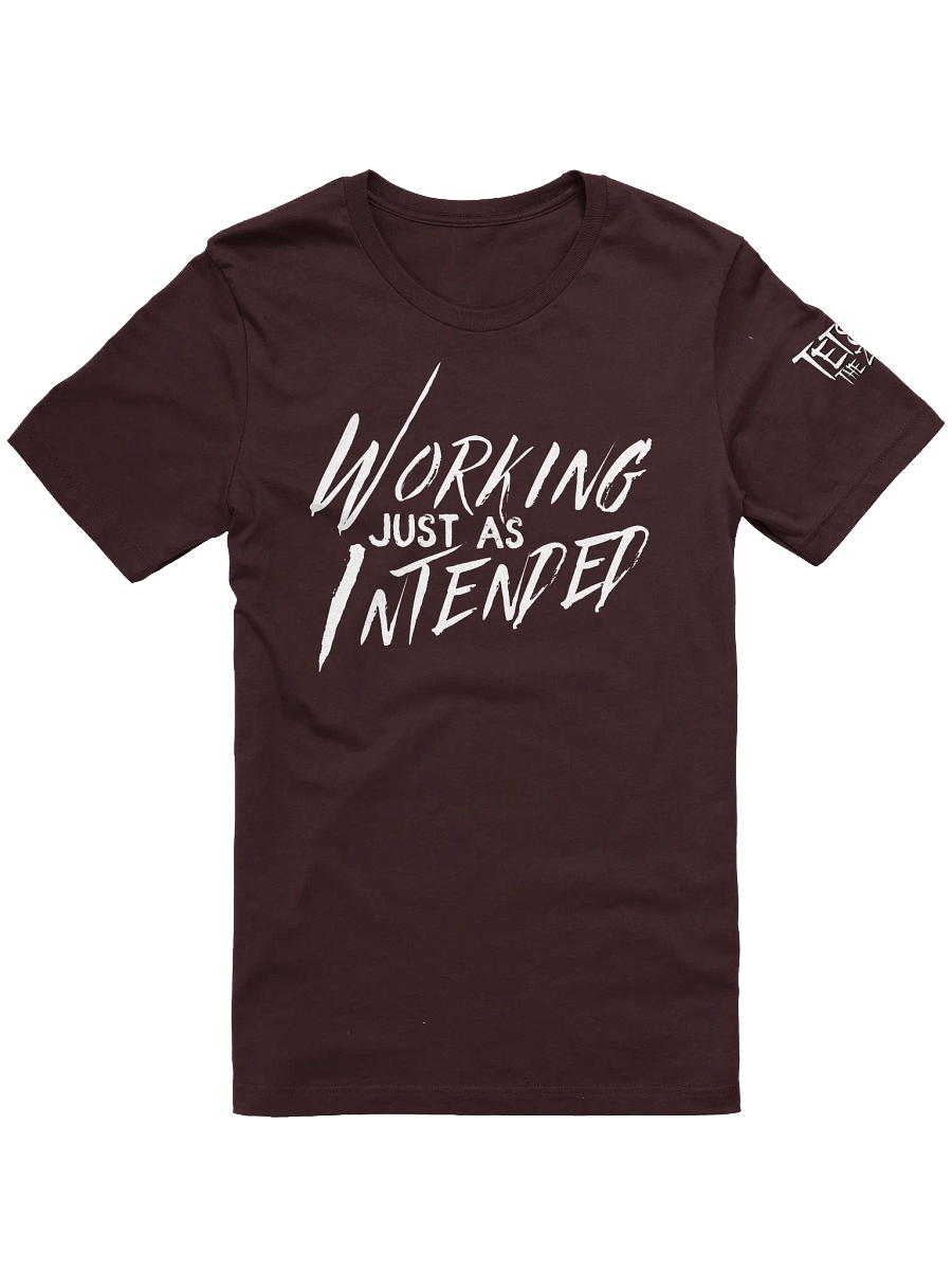 Working Just As Intended Bella+Canvas Supersoft T-Shirt White product image (4)