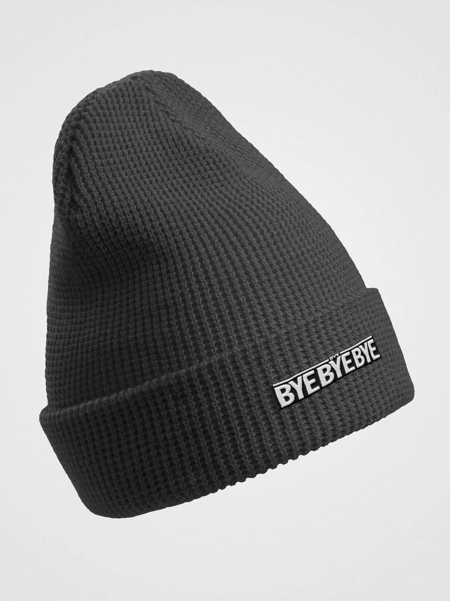 ByeByeBye Waffle Knit Beanie product image (3)
