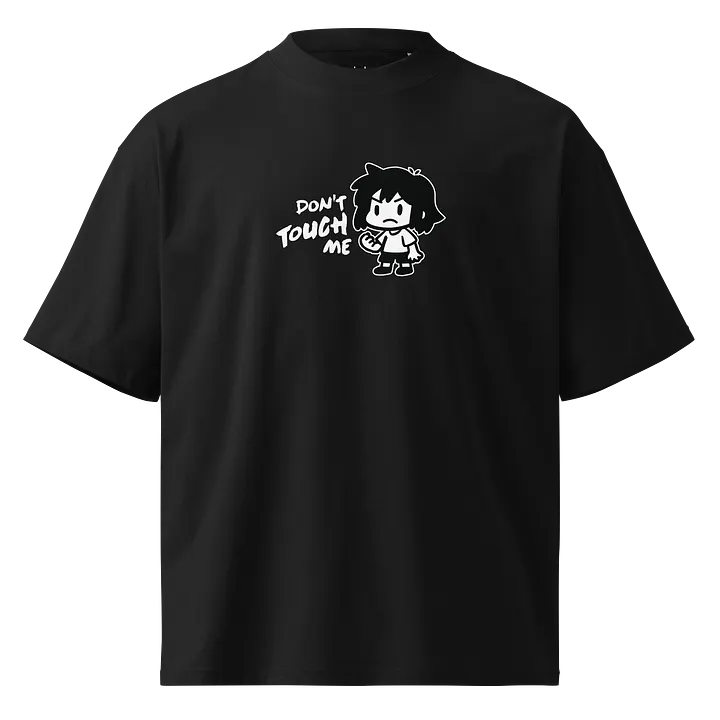 Don't Touch Me Oversized Shirt Blk product image (1)