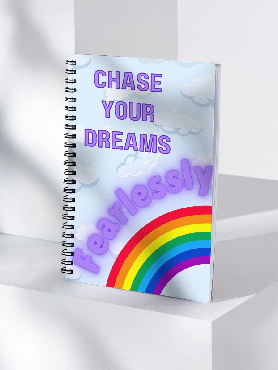 Chase Your Dreams Fearlessly Inspirational & Motivational Spiral Bound Notebook Journal product image (4)