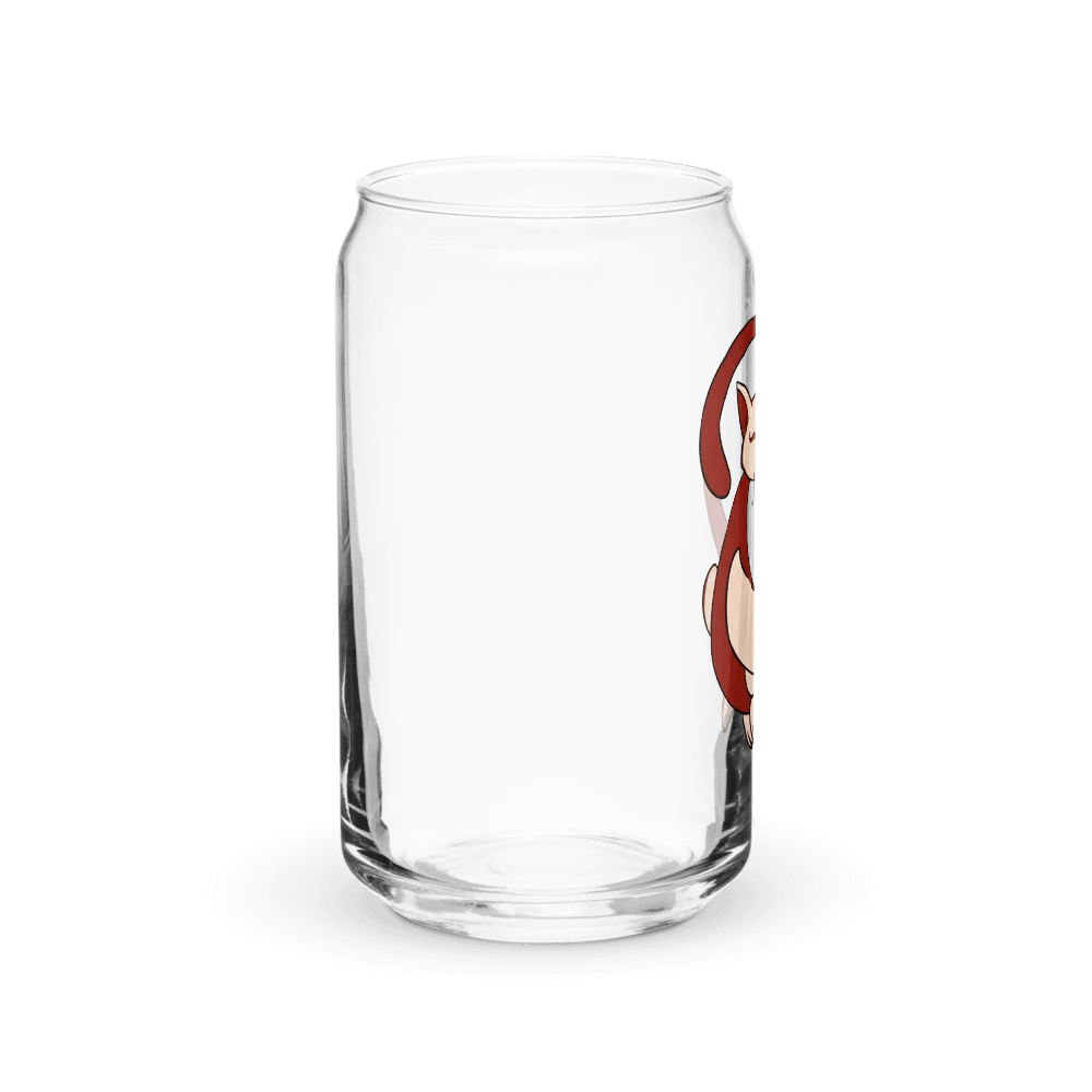 Calming Brown Cat-Owl Can-Shaped Glass product image (4)