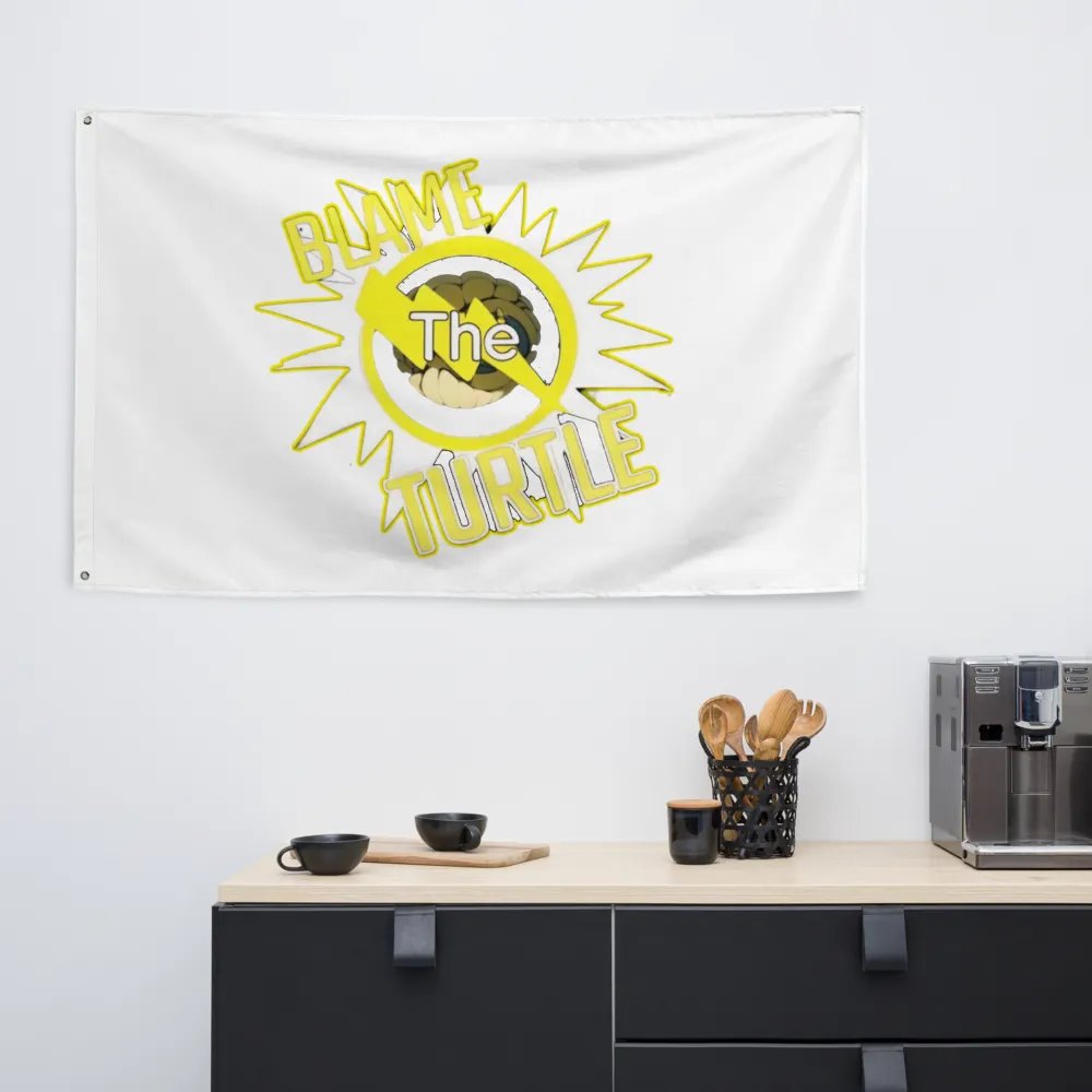 Blame The Turtle! Flag product image (6)