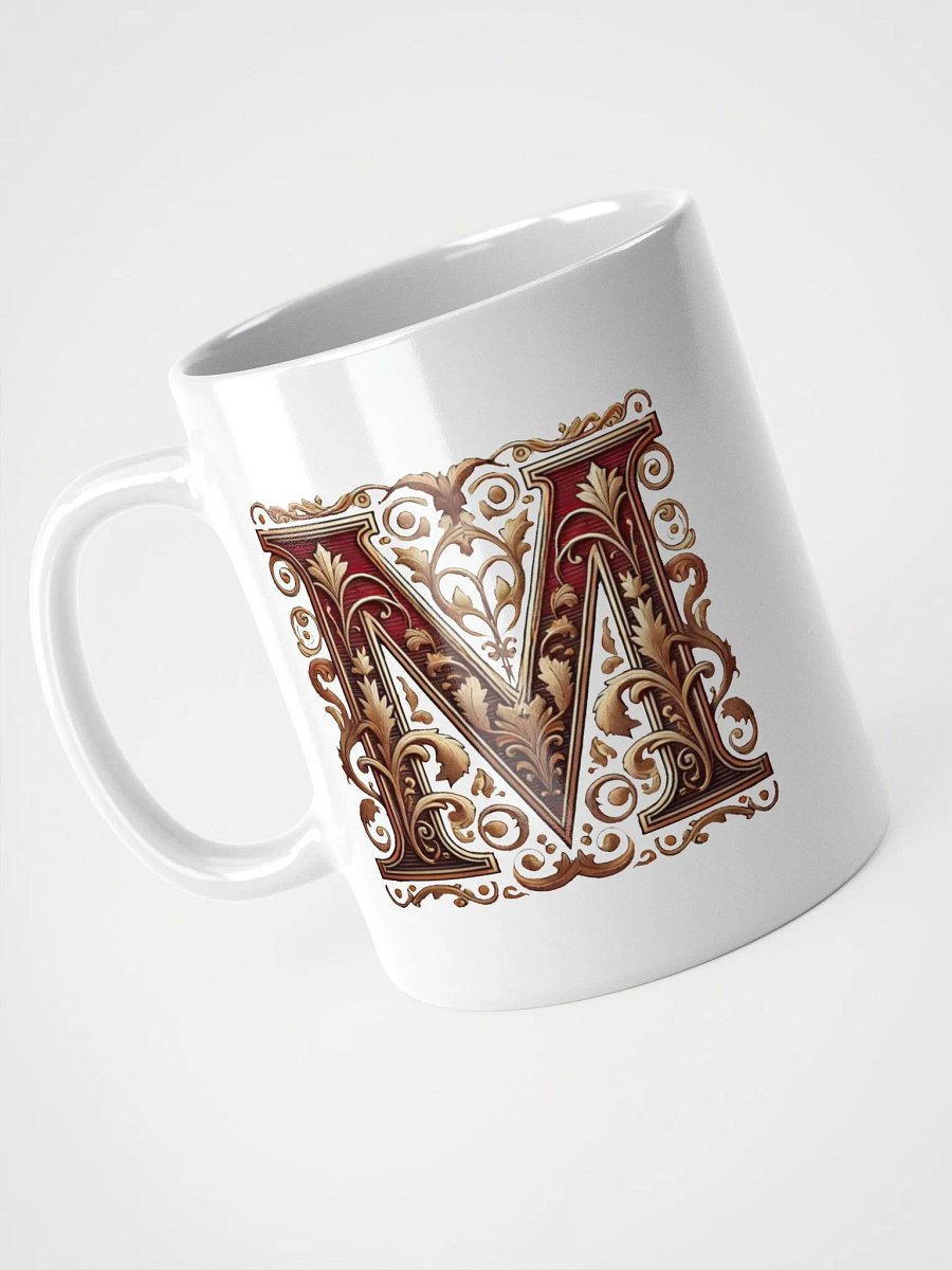 Vintage Floral Monogram Mug product image (7)