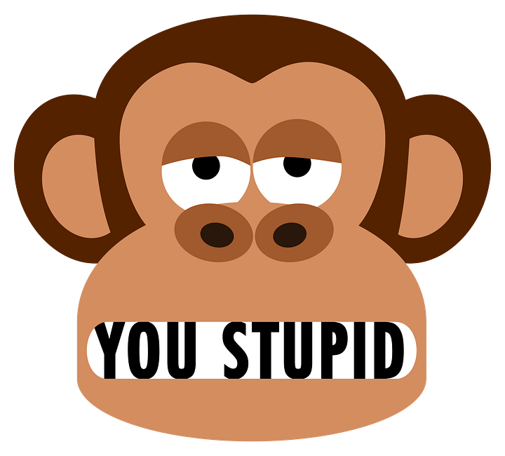 Rude Bored Monkey Says You Are Stupid T-Shirt product image (2)