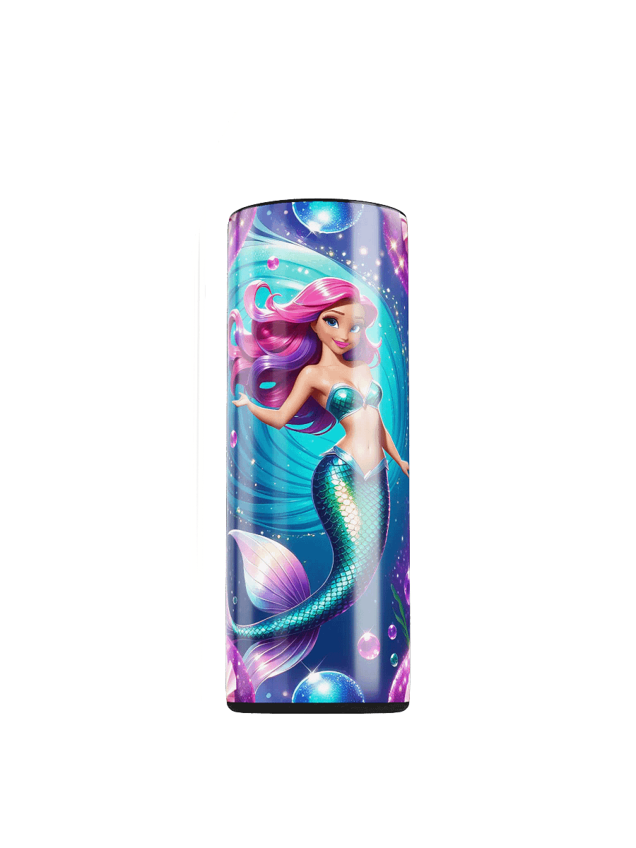 Mermaid Princess 20 oz Skinny Stainless Steel Tumbler - v2 product image (1)