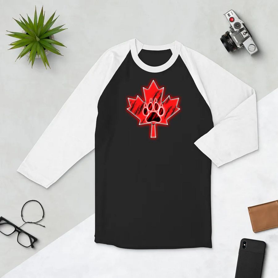 3/4 sleeve baseball T-shirt product image (4)