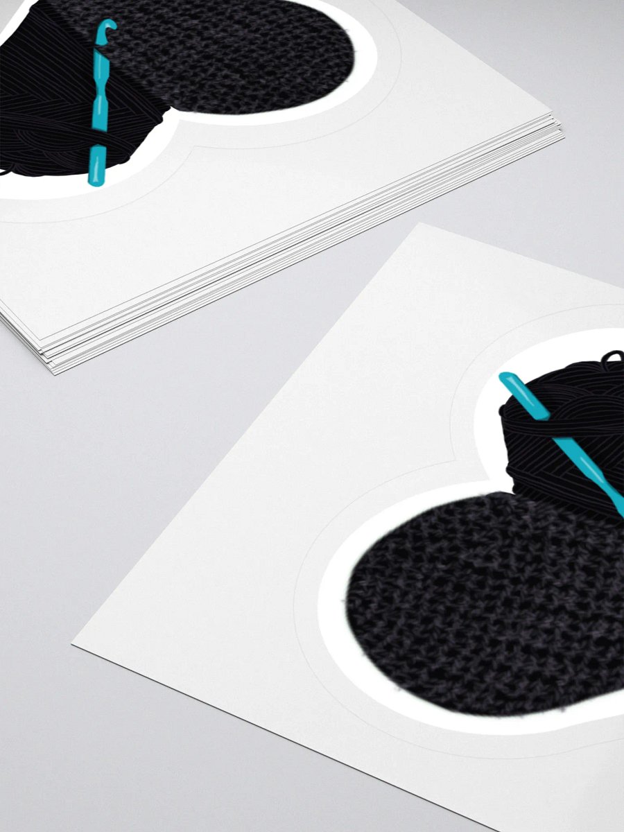 Crochet Love - Black Sticker product image (11)