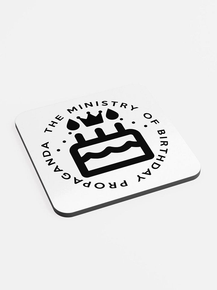Ministry of Birthday Propaganda Coaster (Monochrome) product image (1)