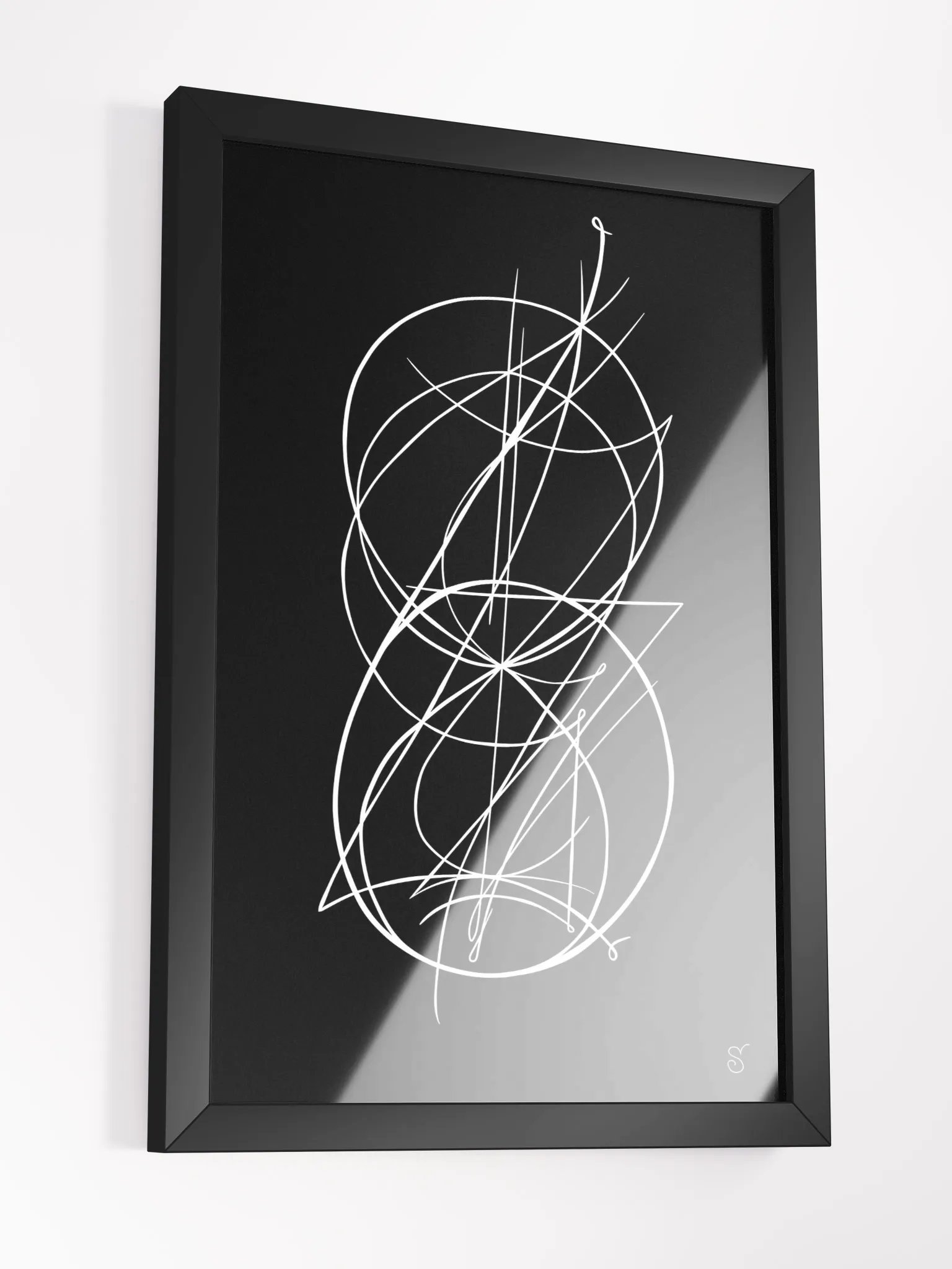 Intricate Intersection Framed Art Print - Abstract Image No. 9 product image (18)
