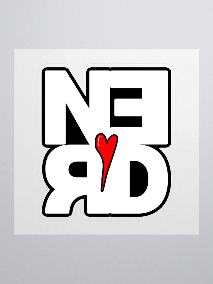 Nerd Heart Sticker product image (1)