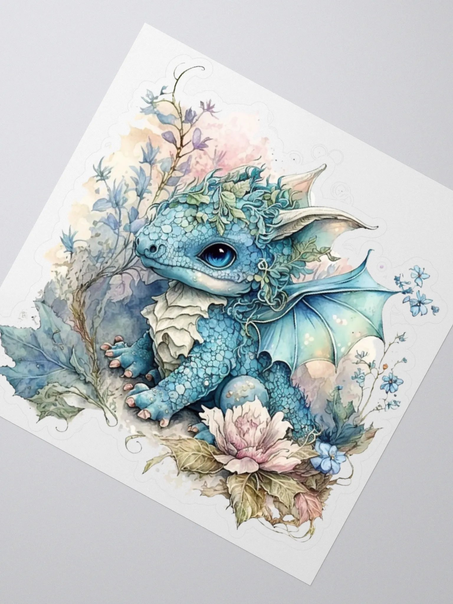 Whimsical Dragon Kiss Cut Stickers product image (5)