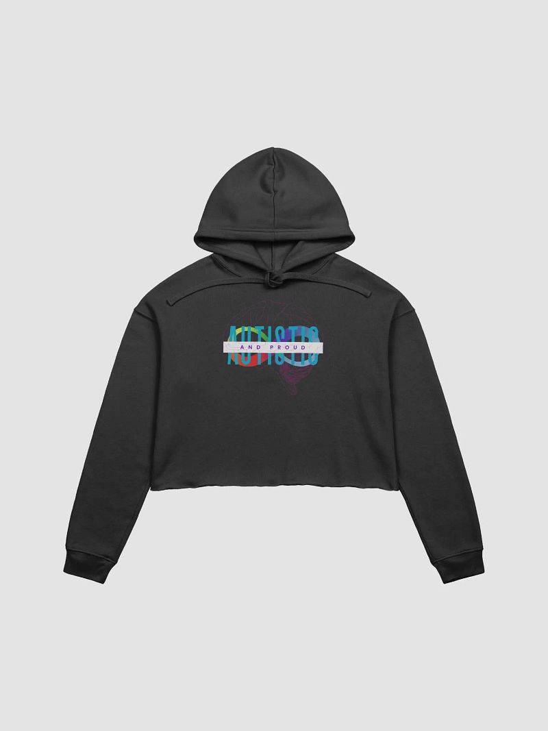 Autistic and Proud Infinity Brain Cropped Hoodie