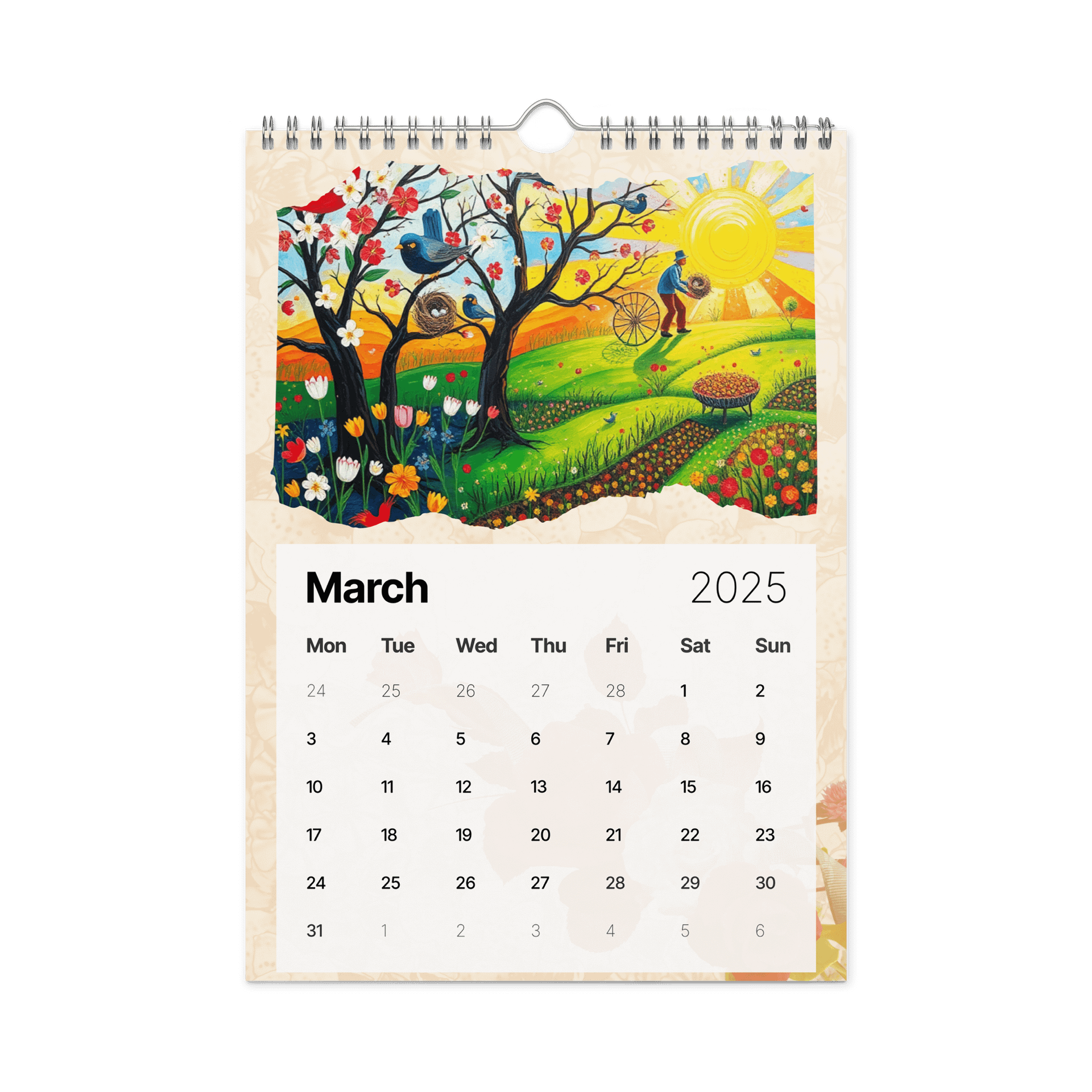 FOLK ART WALL CALENDAR 2026 product image (9)