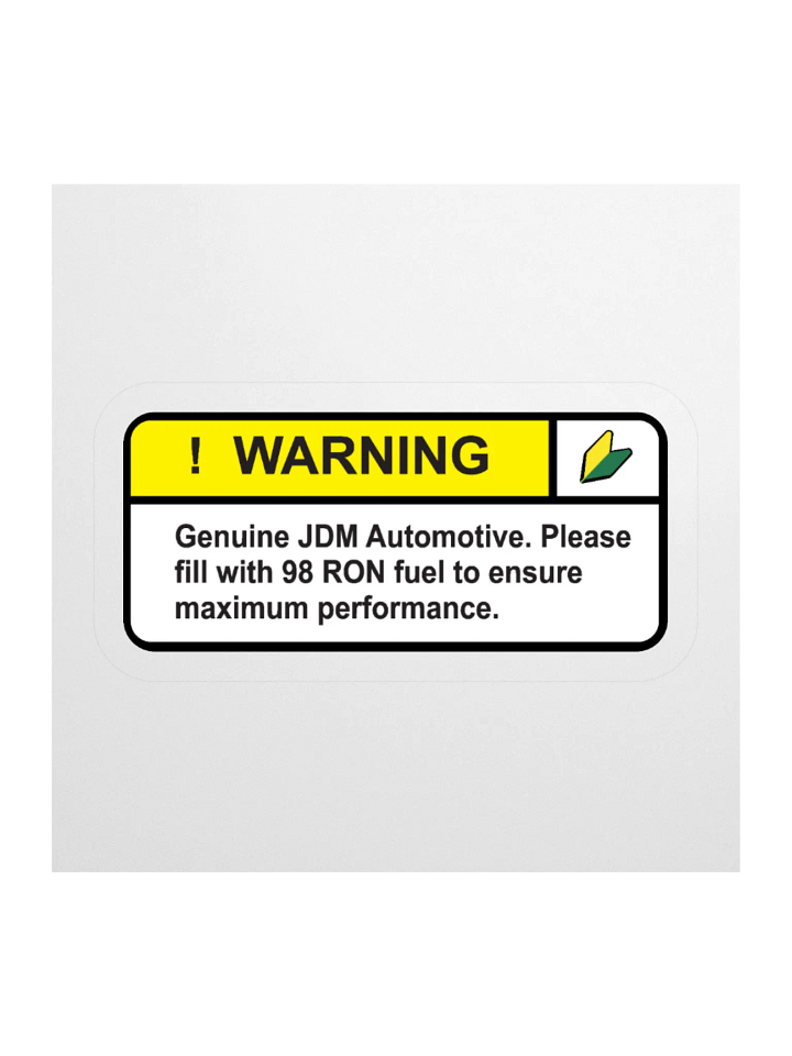 Genuine JDM Warning Sticker product image (1)