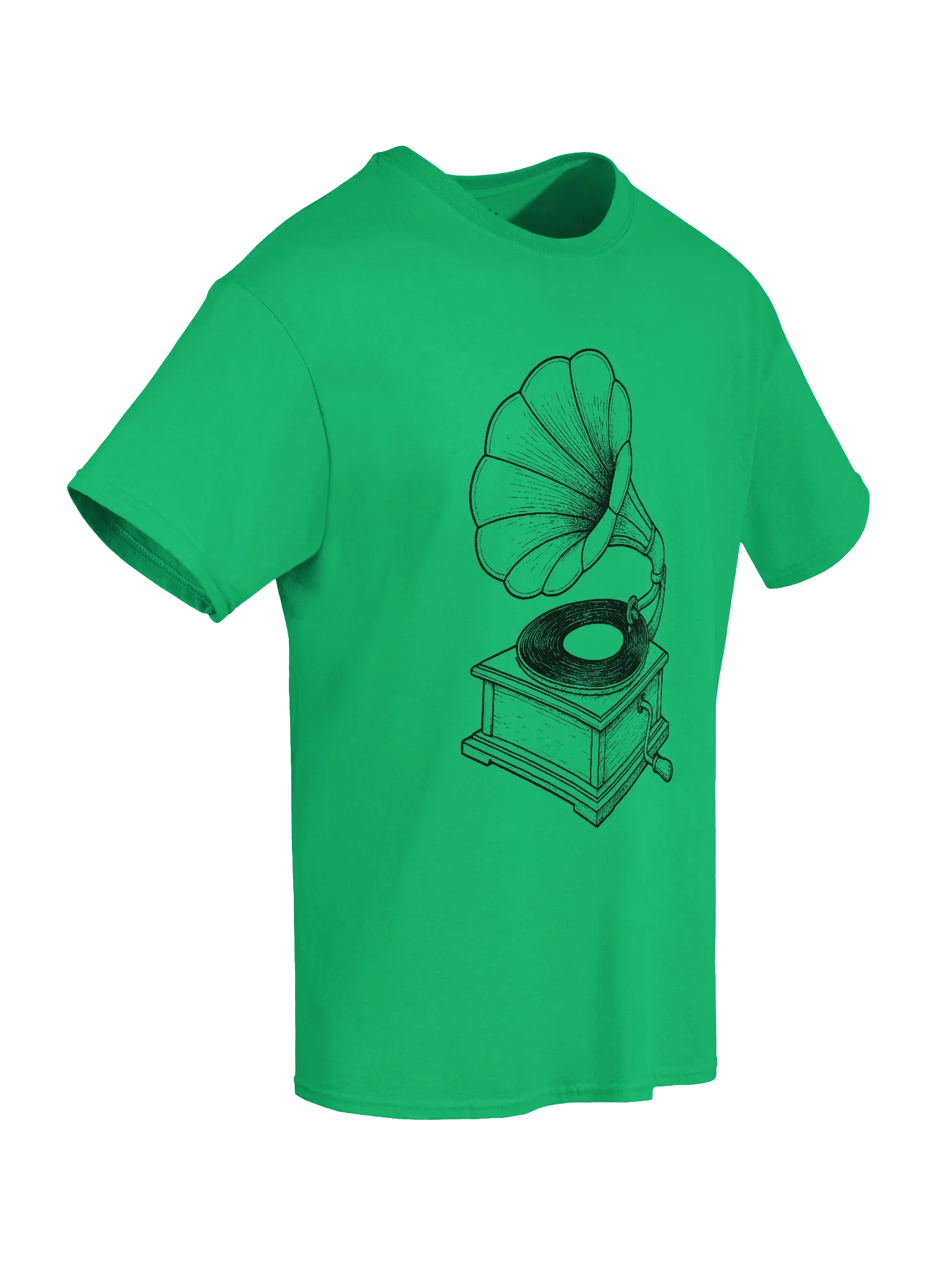 Gramphone and Vinyl Record Boxy Fit Unisex T-Shirt product image (68)