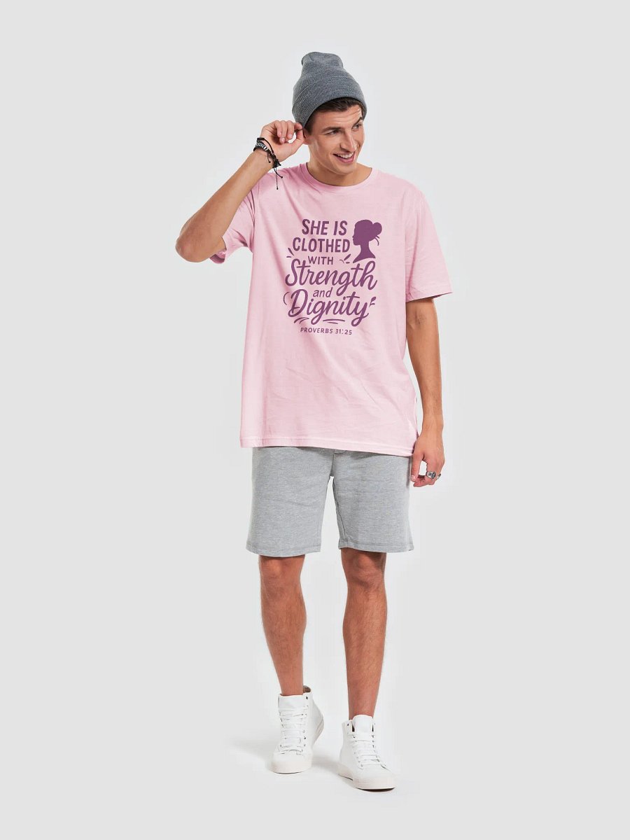 She is Clothed with Strength and Dignity (Proverbs 31:25) T-Shirt product image (7)