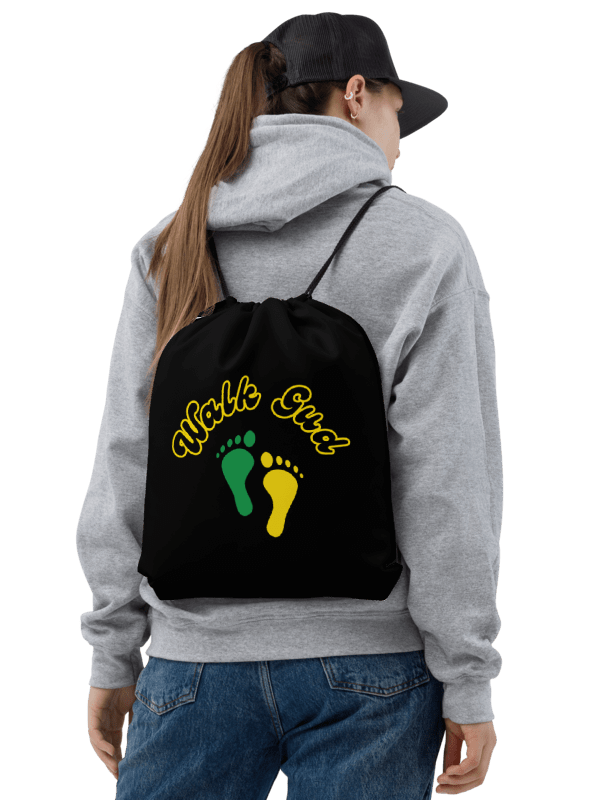 Walk Gud Drawstring Bag – Jamaican Blessing Sack for Travel, Beach & Everyday Use product image (2)