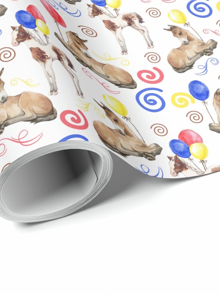 Horse Birthday Wrapping Paper product image (1)