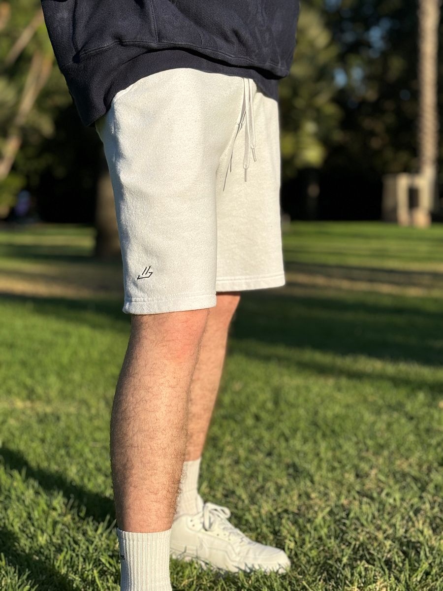Nice. Embroidered Sweatshorts (White) product image (8)