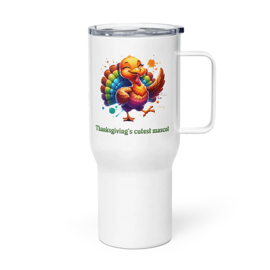 Thanksgiving's Cutest Mascot Travel Mug With A Handle product image (4)