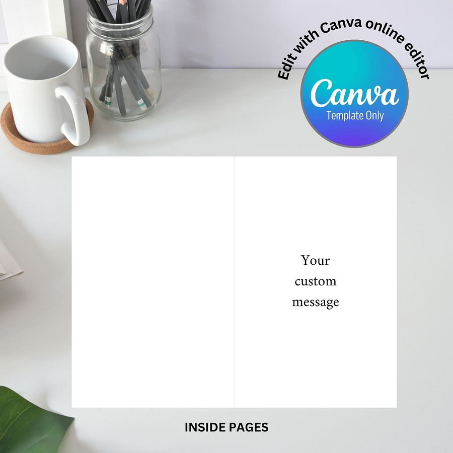 Six Year Celebration Card Photo Collage Canva Template product image (6)