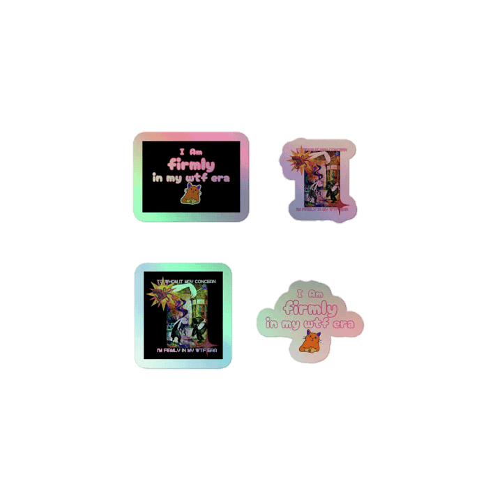 KC, Firmly in My WTF Era, Holo Sticker Pack product image (1)