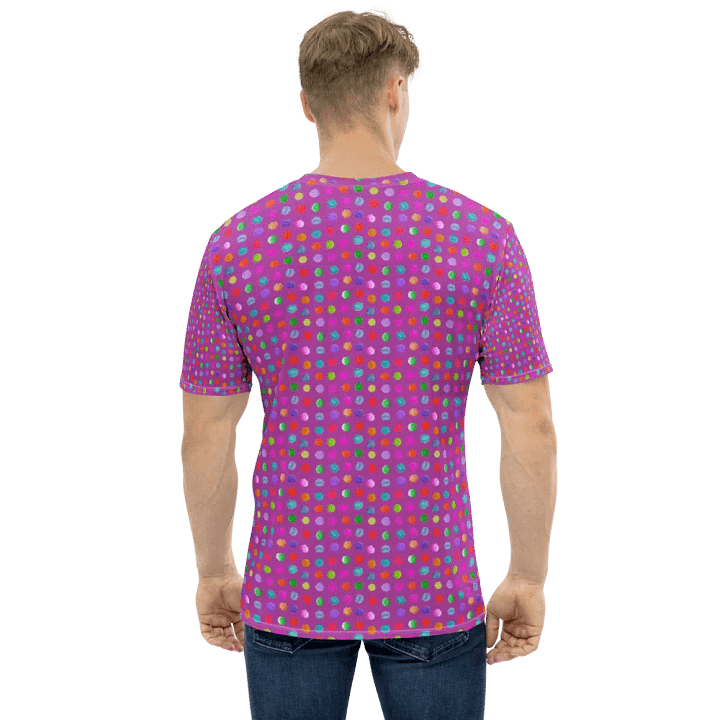 T shirt all over print watercolor dots product image (1)