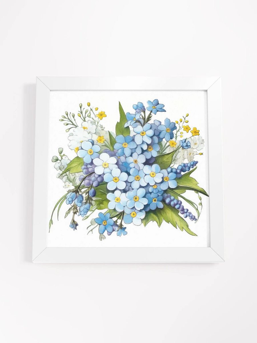 Forget-me-nots Bouquet Watercolor Wall Art product image (24)