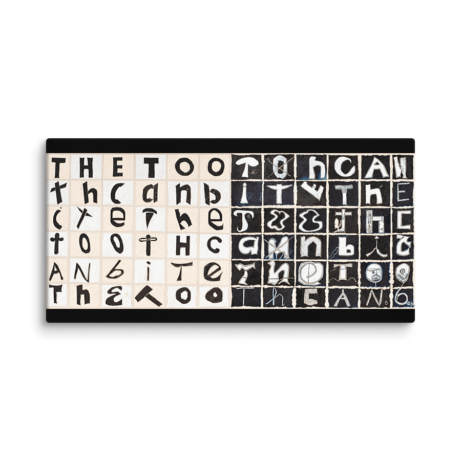 The Tooth Can Bite on canvas (30" x 60") product image (1)