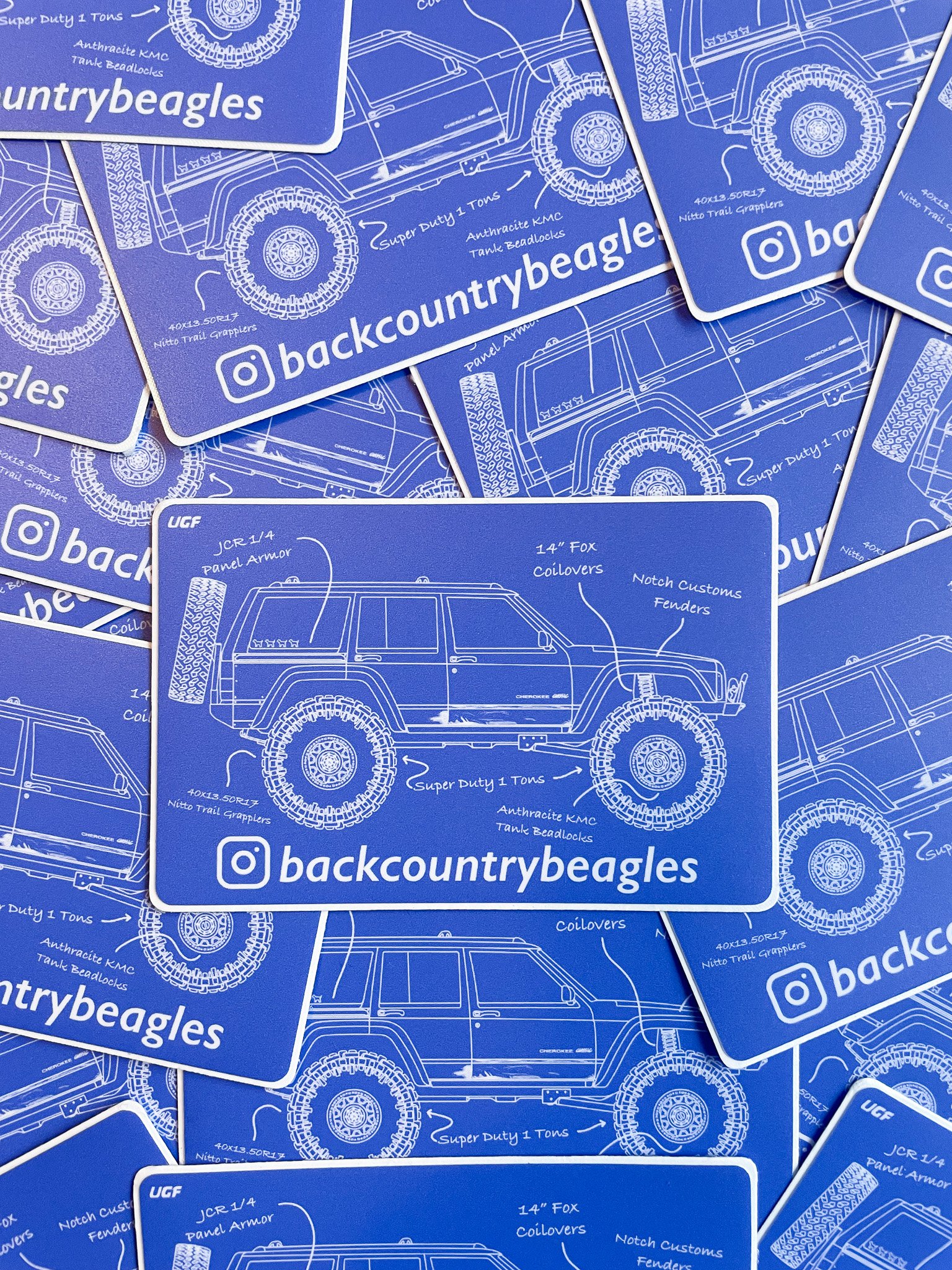 Resurrection Cherokee Blueprint Sticker product image (2)