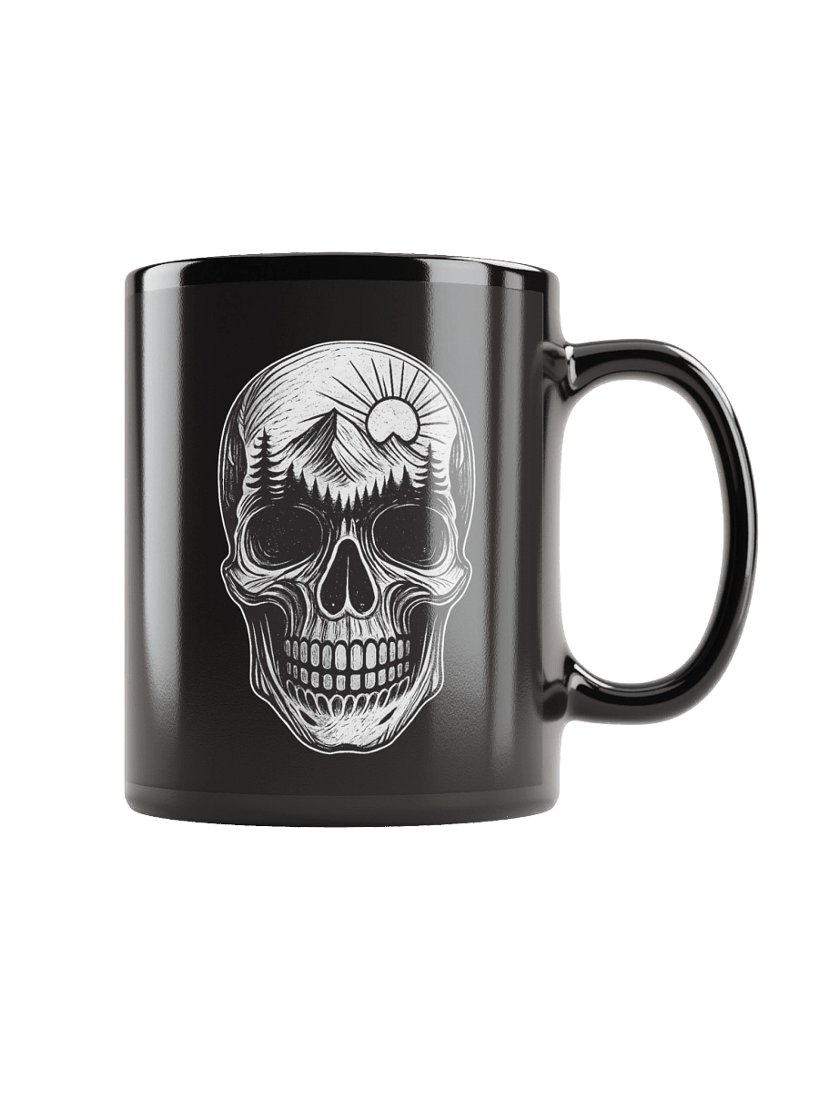 Rugged Sportsmen Skull & Mountain Coffee Mug product image (1)