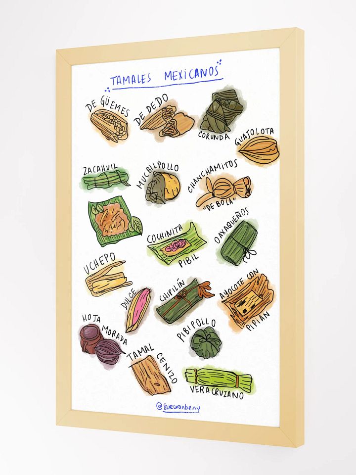 Tamales Mexicanos Framed Poster product image (2)