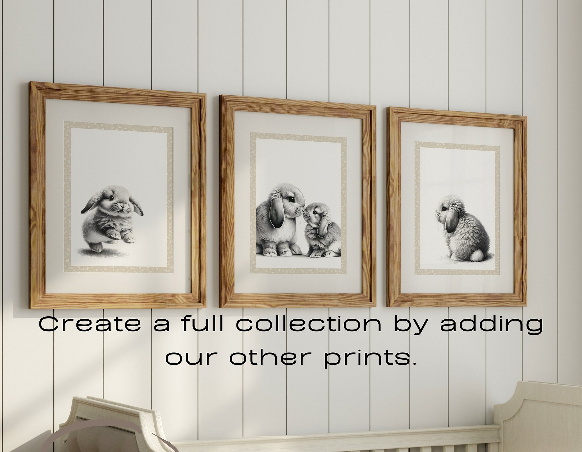 Woodland Lop Eared Bunny Print A201 product image (30)