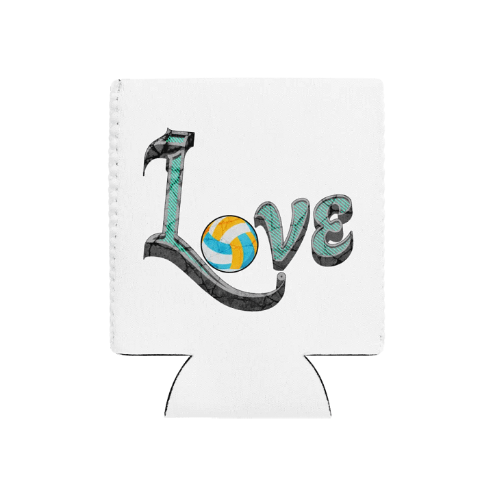 Love Volleyball Coozie Can Cooler product image (1)