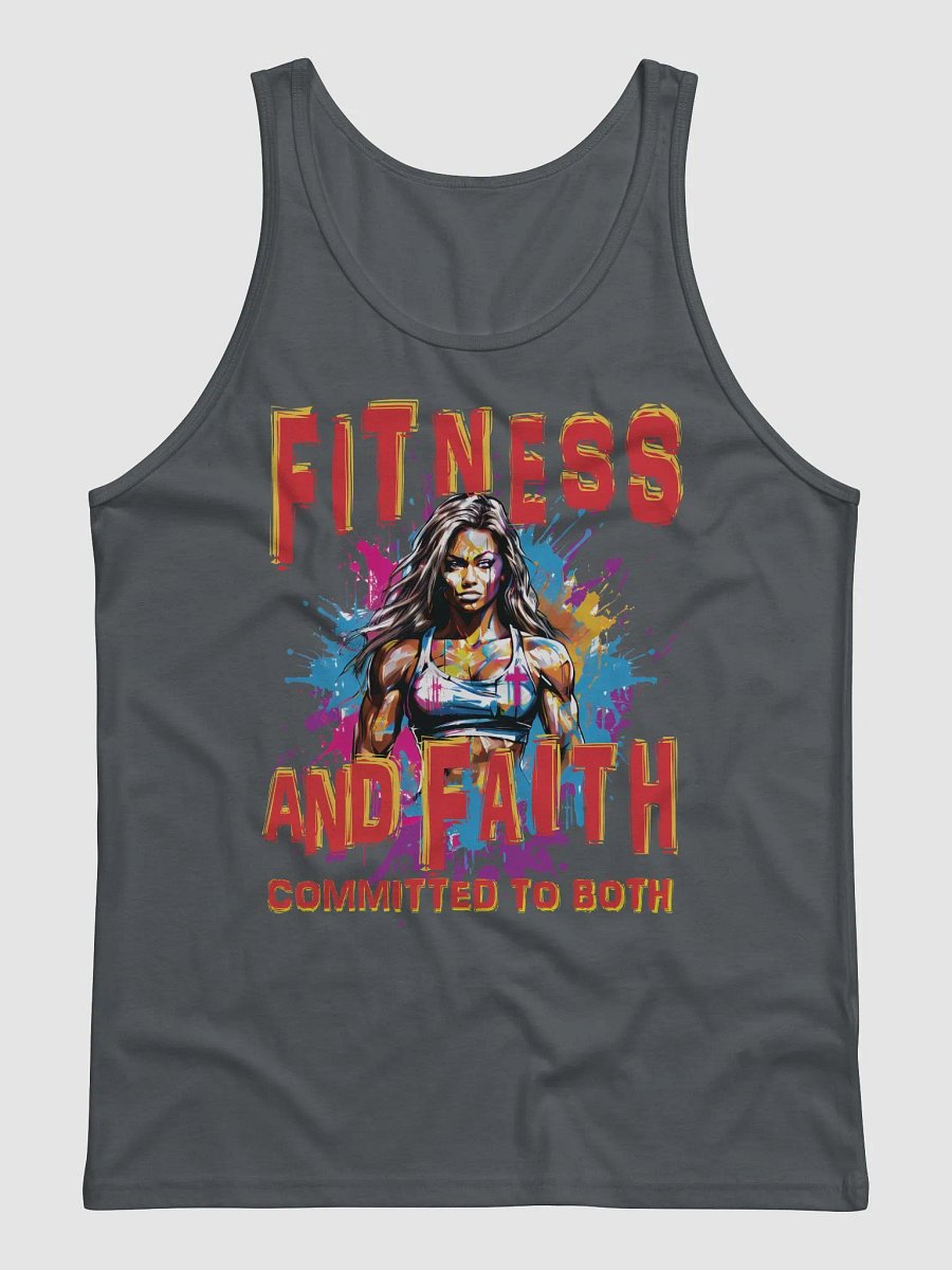Fitness and Faith Committed To Both Christian Quote Workout Bodybuilding Motivational Tank Top product image (3)
