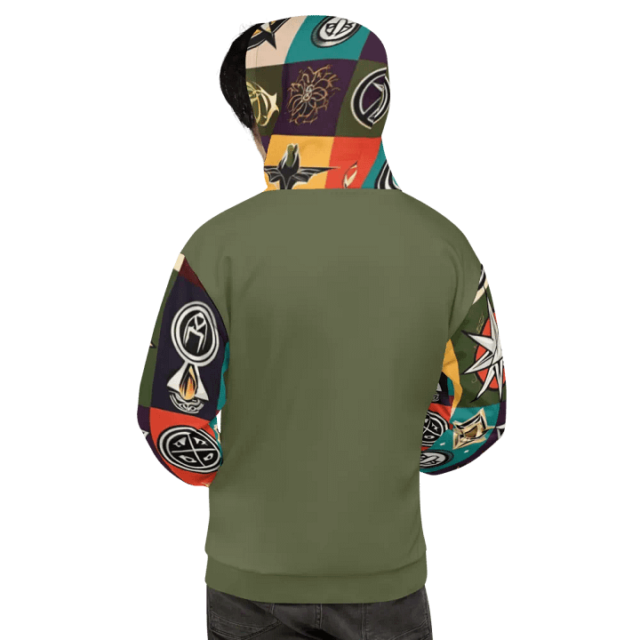 Green & Multi Symbology Hoodie product image (1)