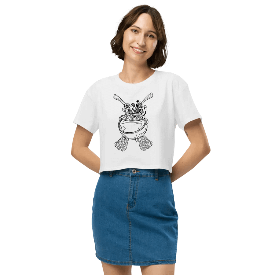 Henbane Coven Crest Women's Premium Crop Top product image (89)